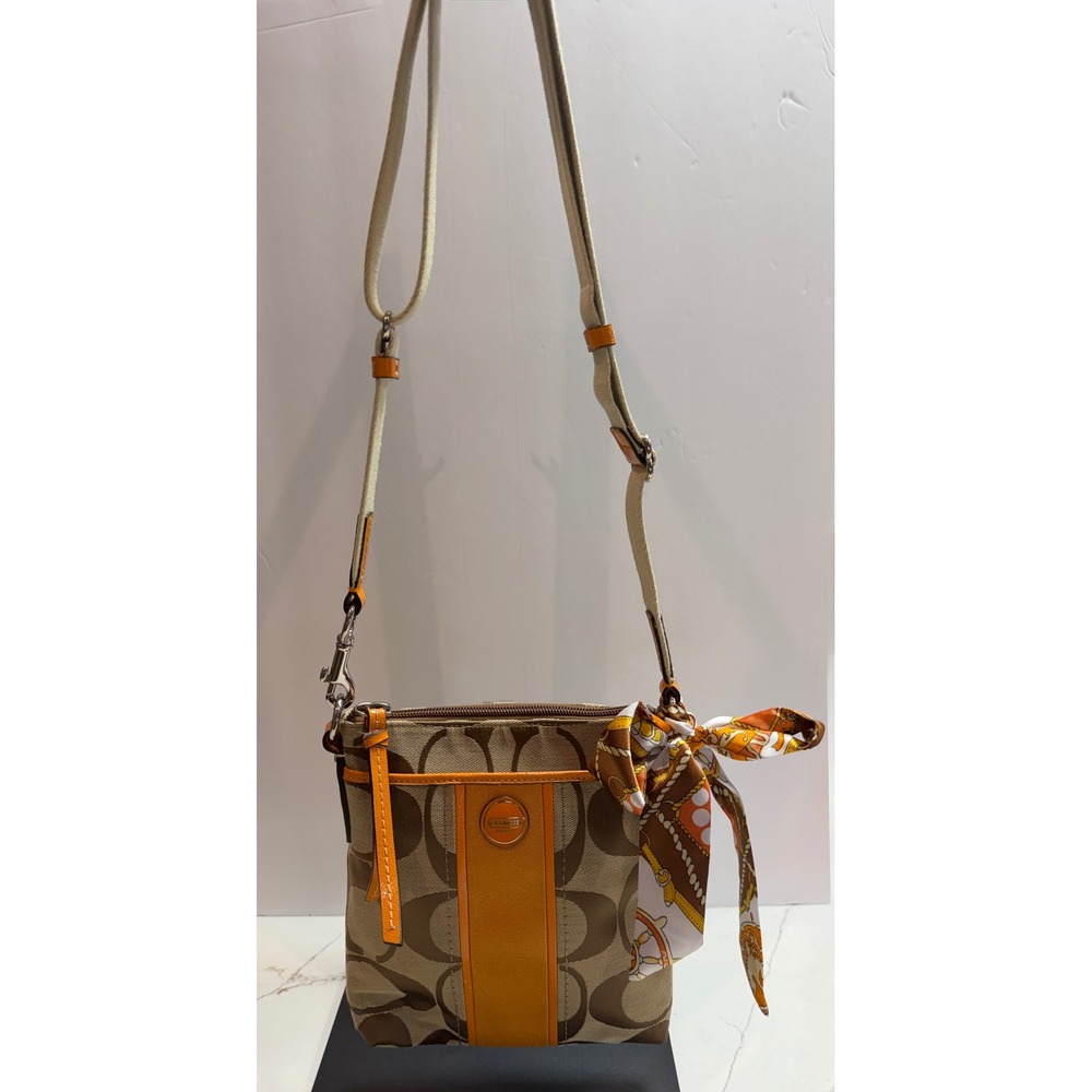 Vintage Coach Monogam Crossbody